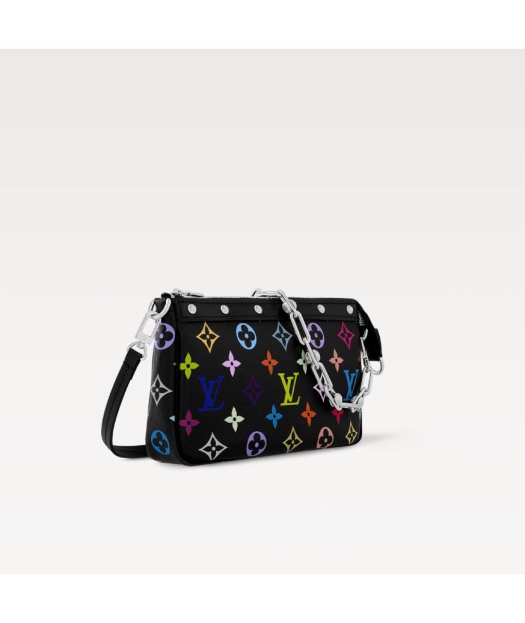 LOUIS VUITTON Черная сумка с короткими ручками, фото 2