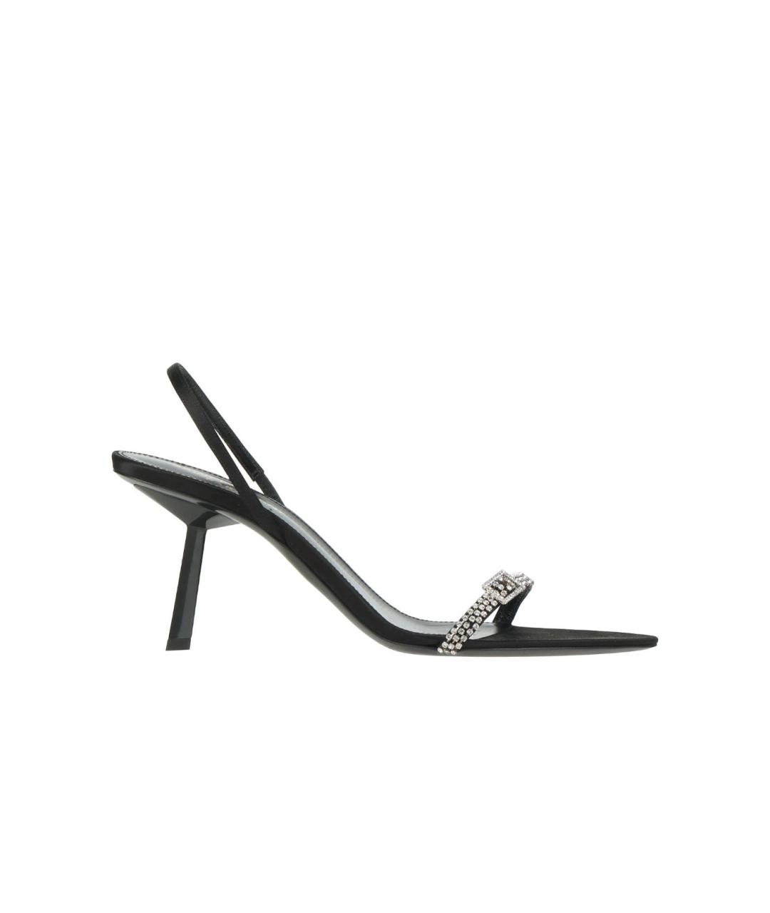 SAINT LAURENT Черные мюли, фото 1