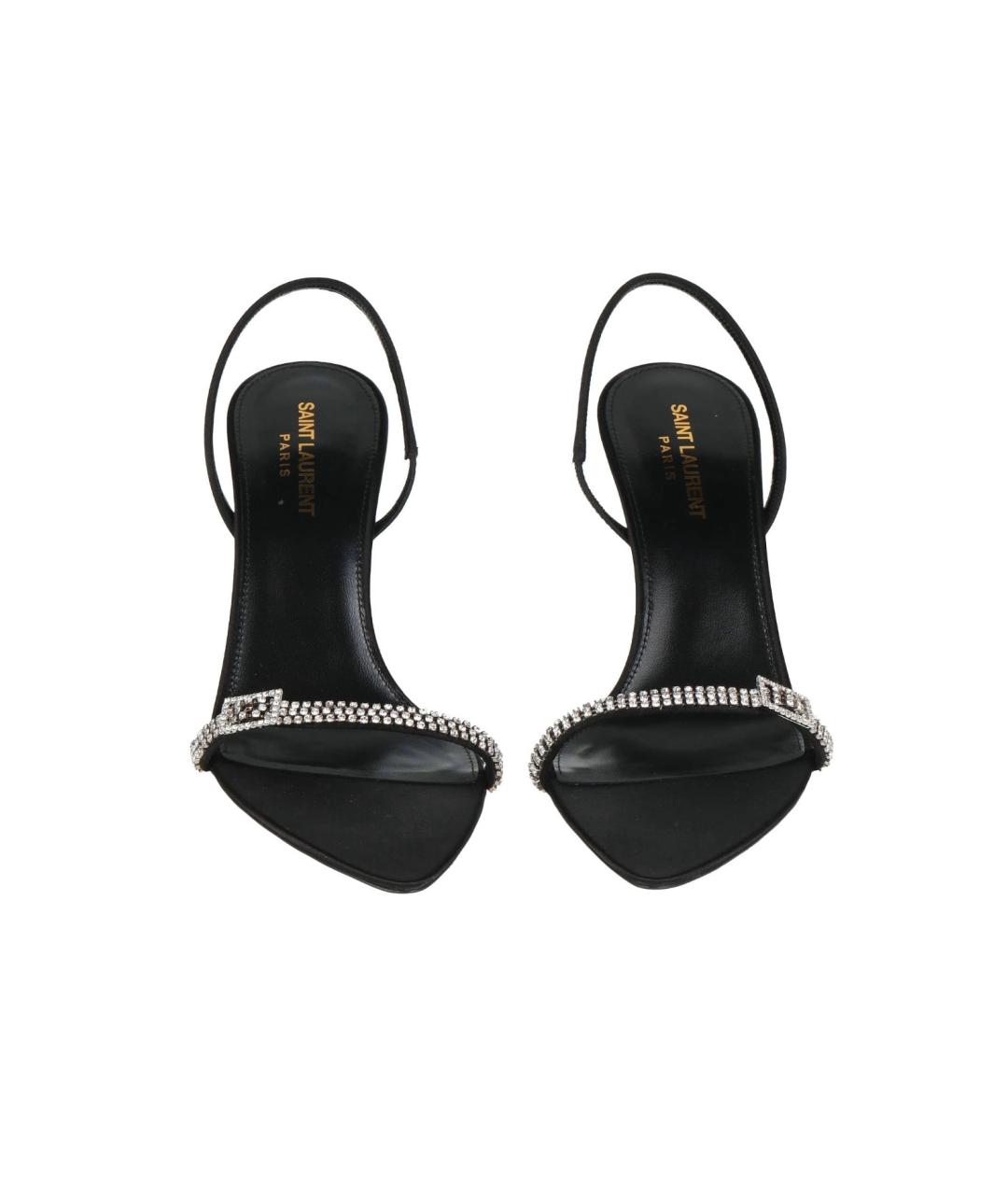 SAINT LAURENT Черные мюли, фото 3