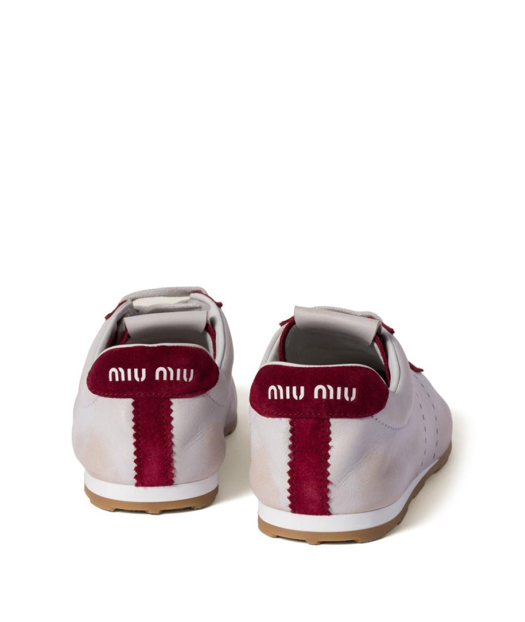 MIU MIU Красные кроссовки, фото 3