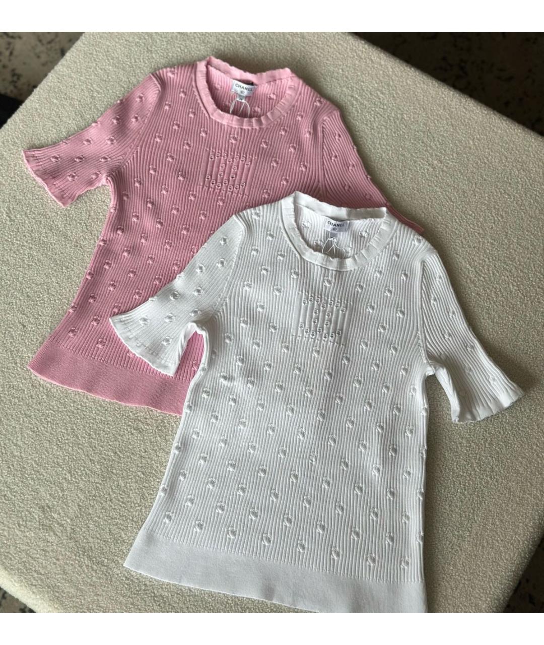 CHANEL Розовая футболка, фото 5