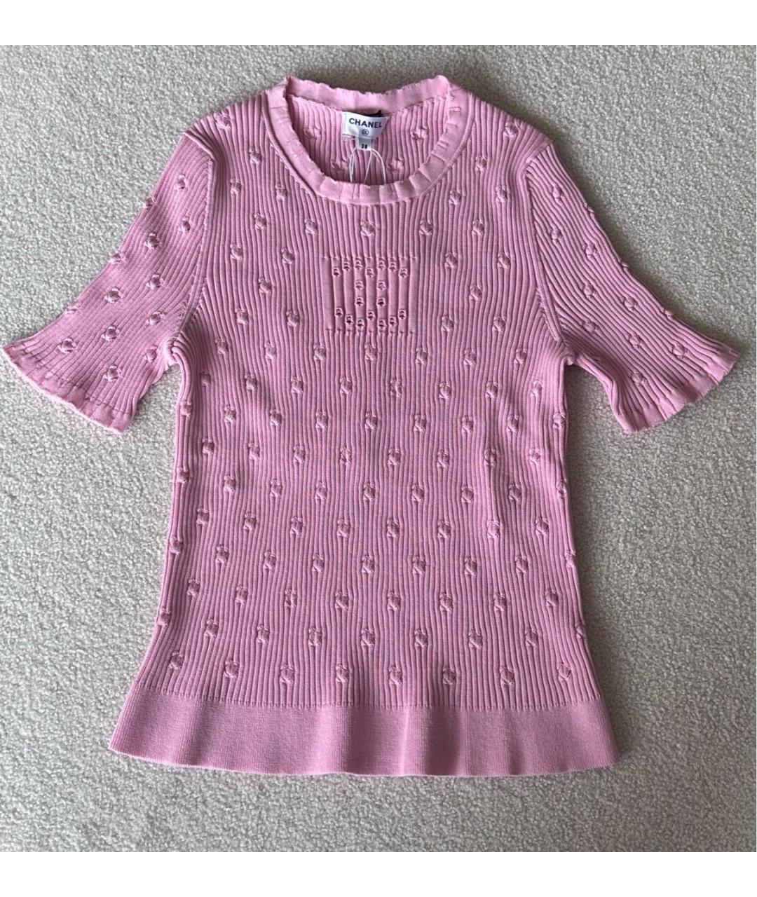 CHANEL Розовая футболка, фото 4
