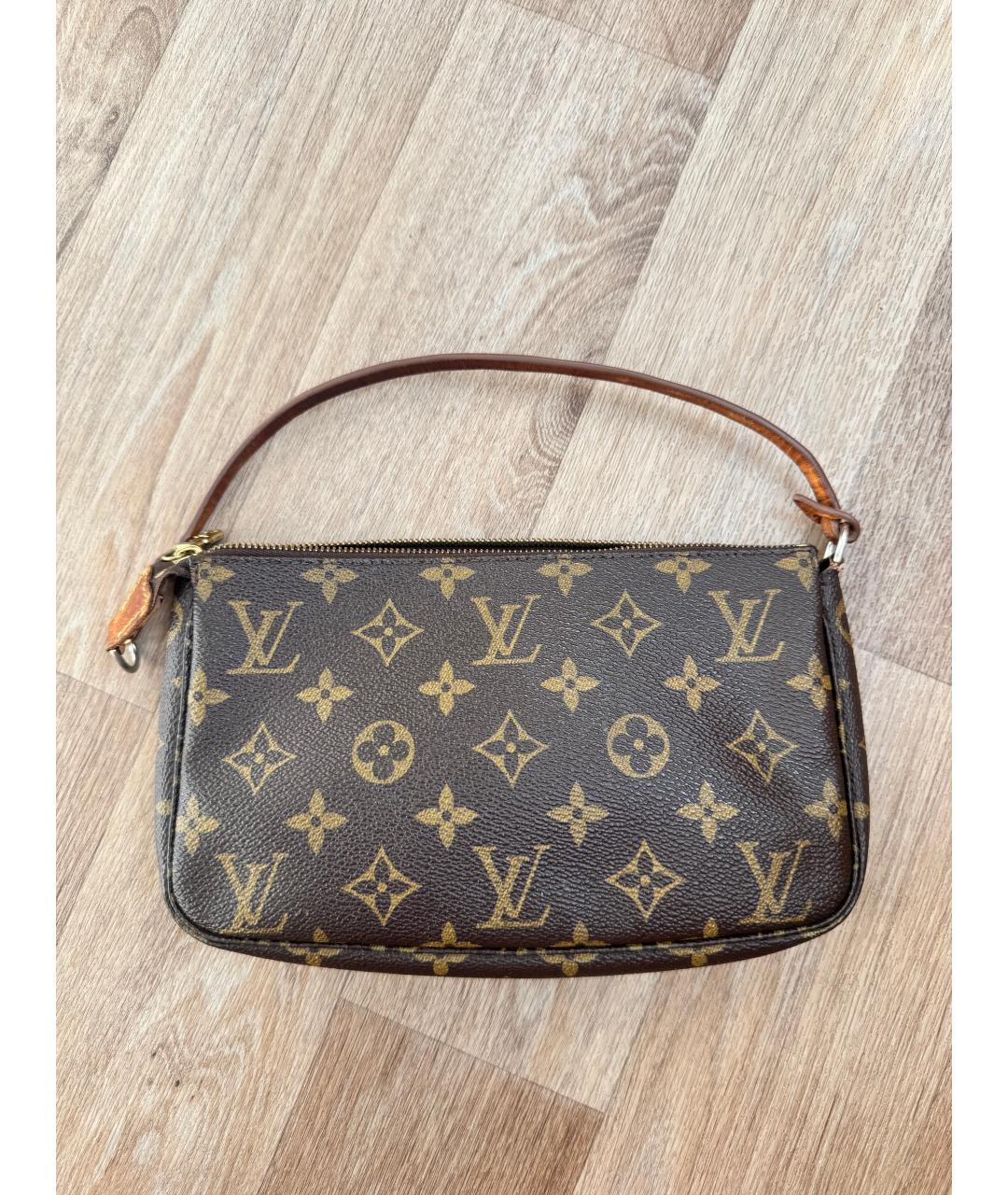 LOUIS VUITTON Коричневая сумка через плечо, фото 3