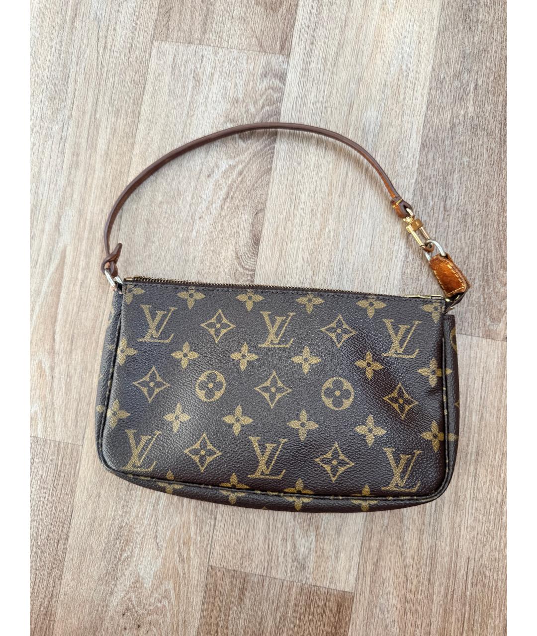 LOUIS VUITTON Коричневая сумка через плечо, фото 8