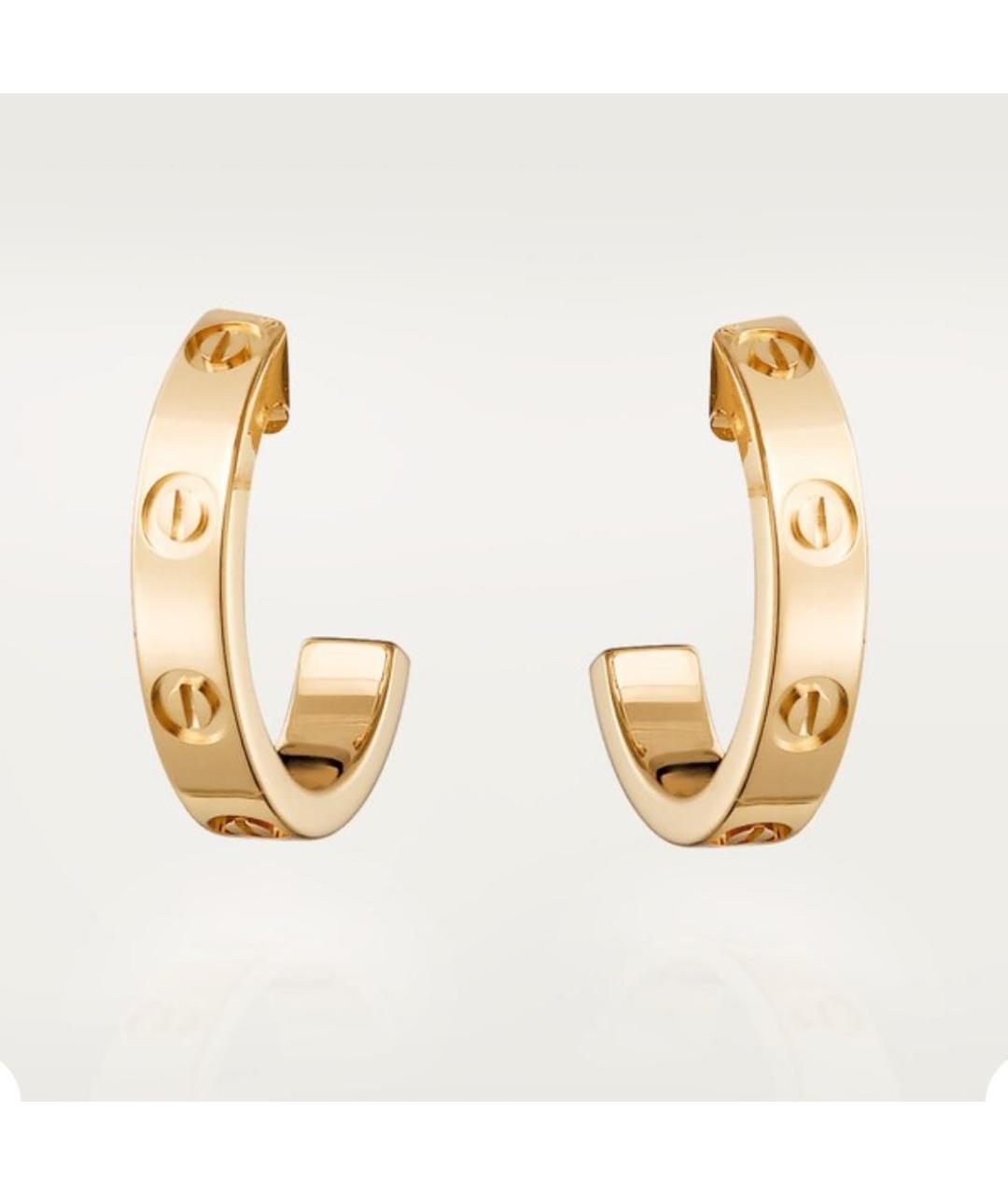 CARTIER Золотые серьги из желтого золота, фото 4