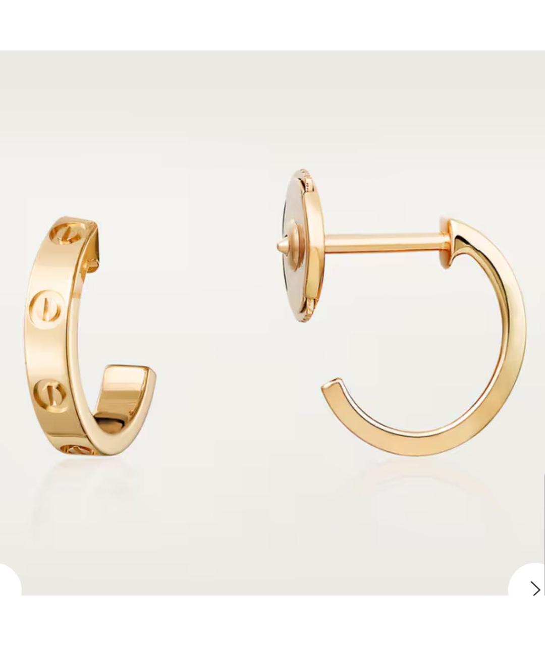 CARTIER Золотые серьги из желтого золота, фото 3