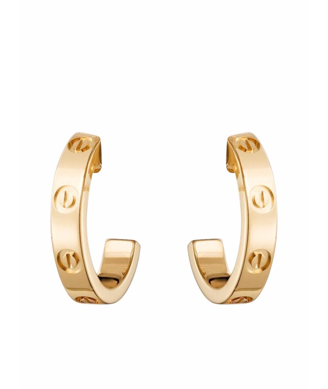 CARTIER Золотые серьги из желтого золота, фото 1