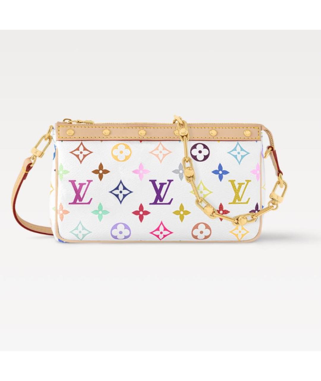 LOUIS VUITTON Белая сумка с короткими ручками, фото 8