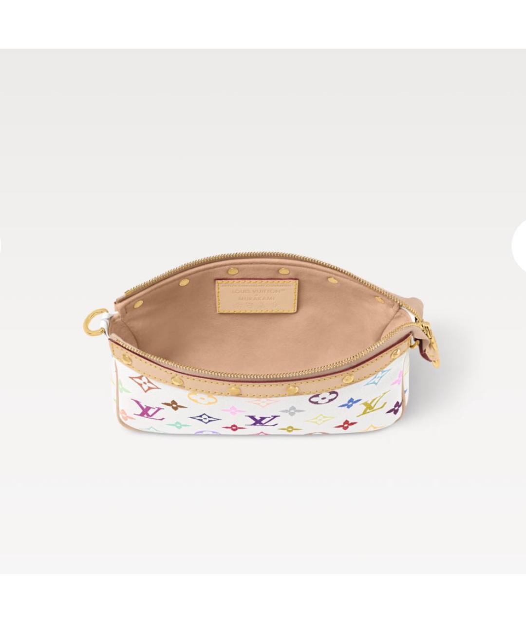 LOUIS VUITTON Белая сумка с короткими ручками, фото 4