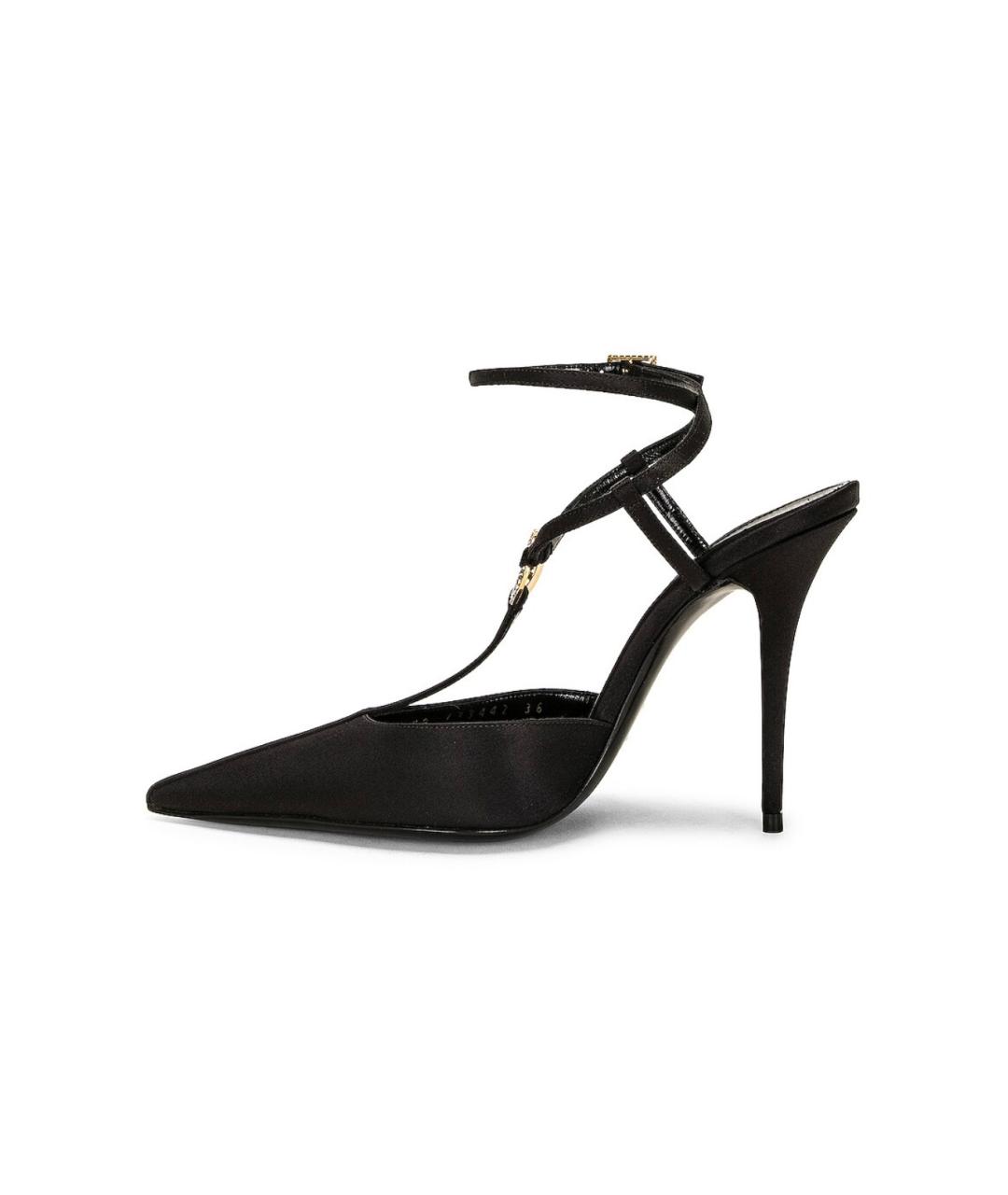 SAINT LAURENT Черные мюли, фото 7