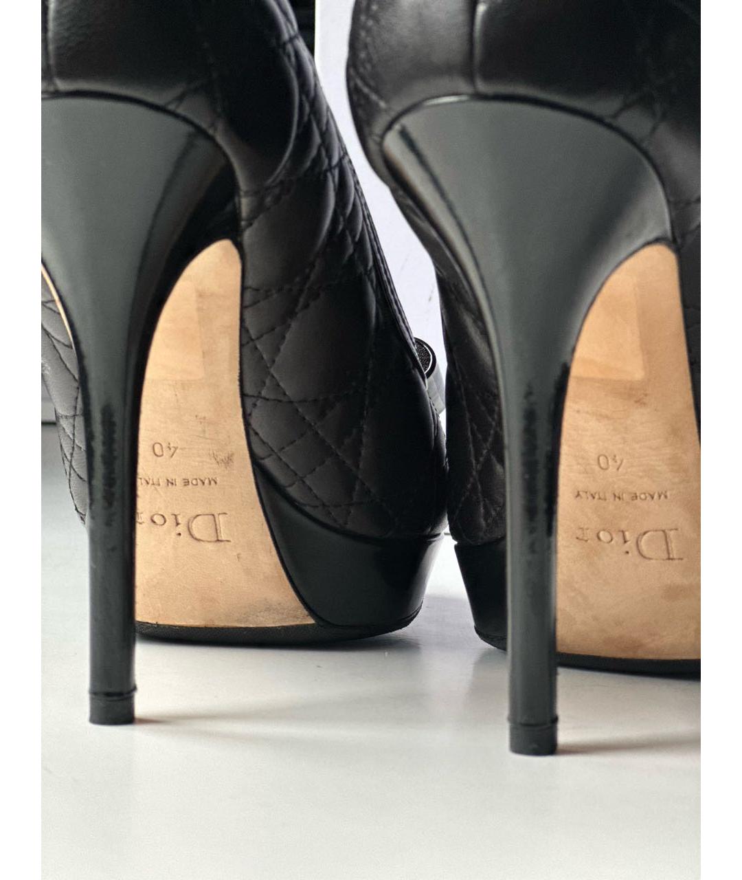 CHRISTIAN DIOR Черные туфли из лакированной кожи, фото 3