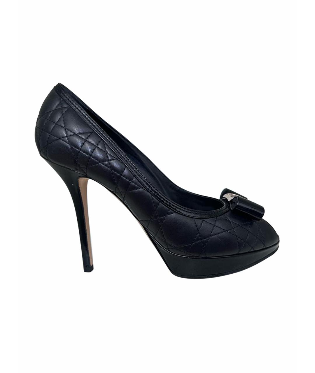 CHRISTIAN DIOR Черные туфли из лакированной кожи, фото 1