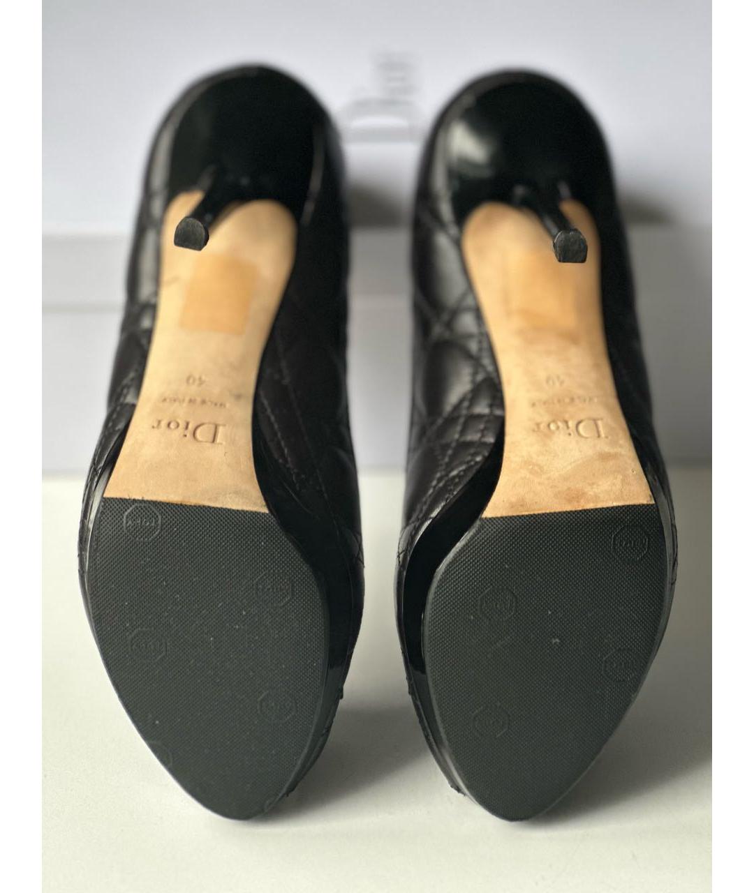 CHRISTIAN DIOR Черные туфли из лакированной кожи, фото 4