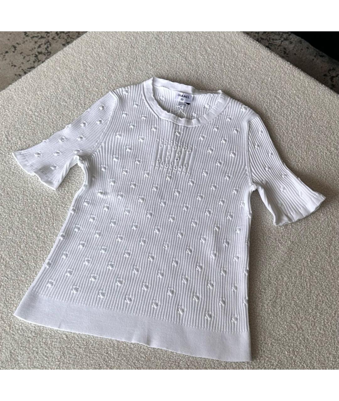 CHANEL Белая футболка, фото 4