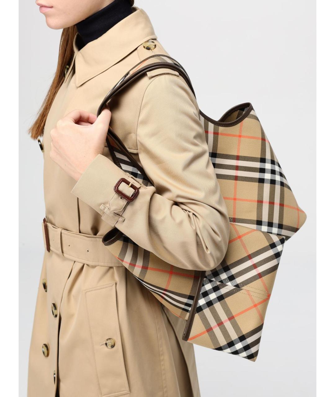 BURBERRY Бежевая сумка тоут, фото 2