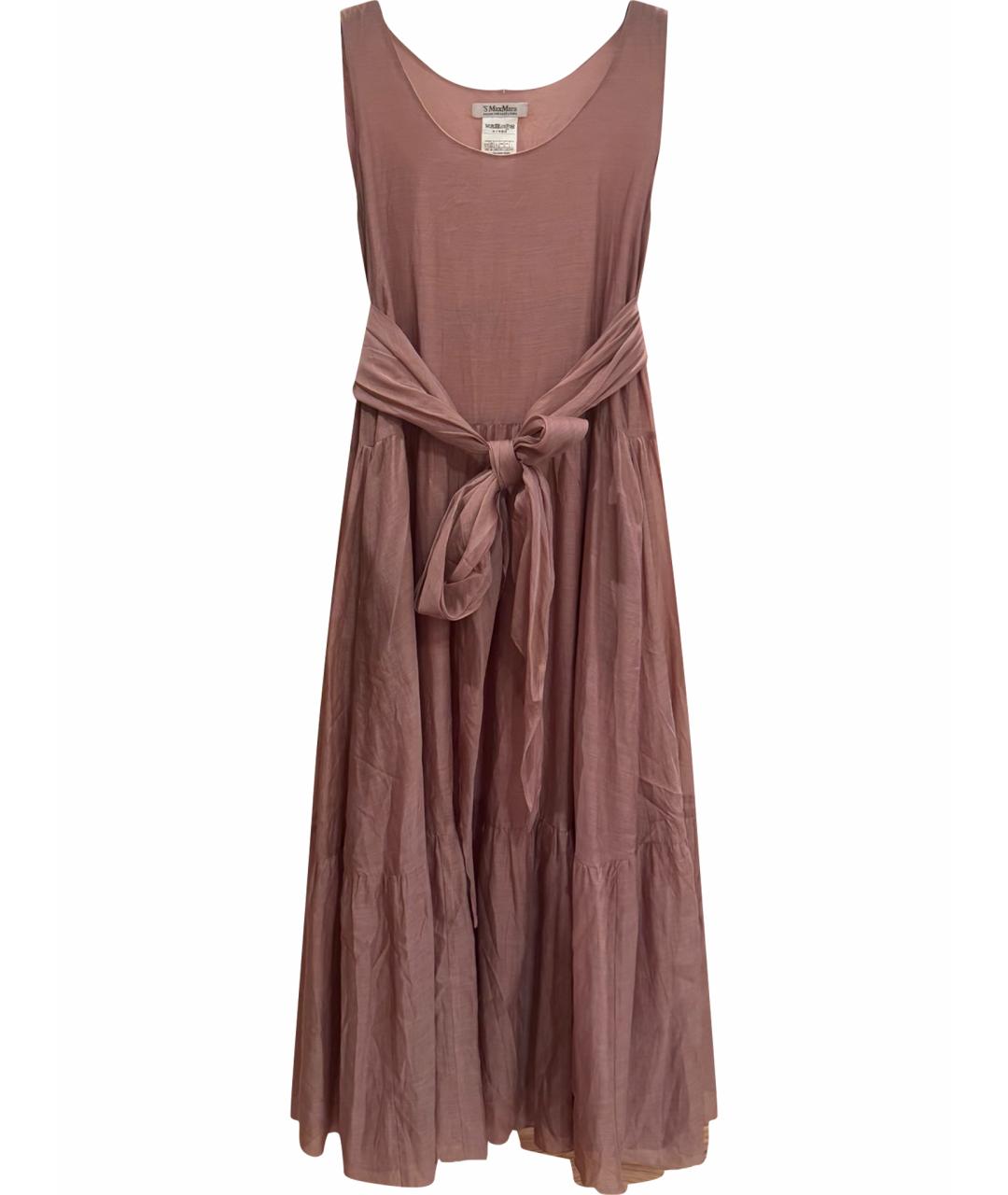 'S MAX MARA Розовый хлопковый сарафан, фото 1