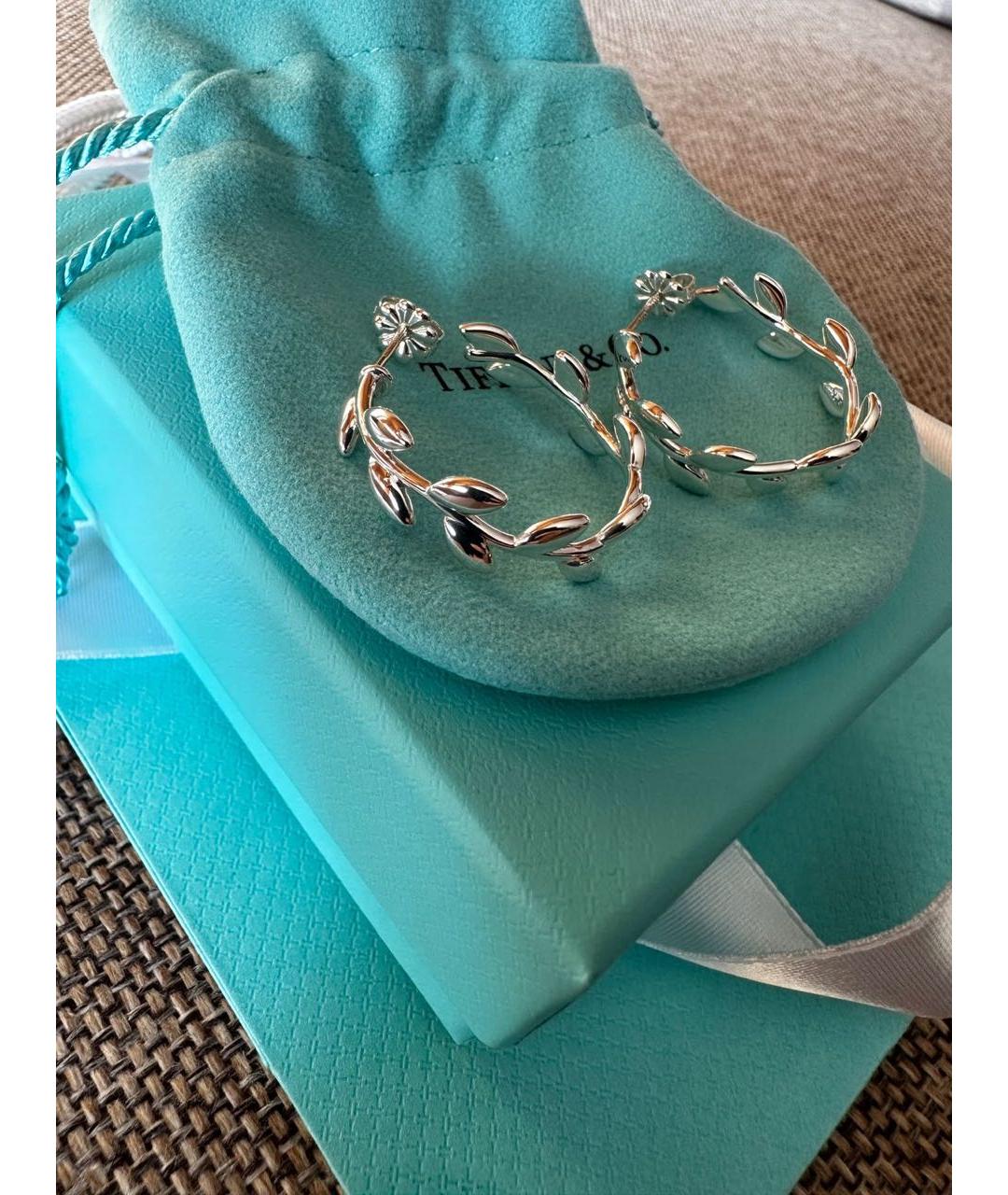 TIFFANY&CO Серебряные серебряные серьги, фото 2