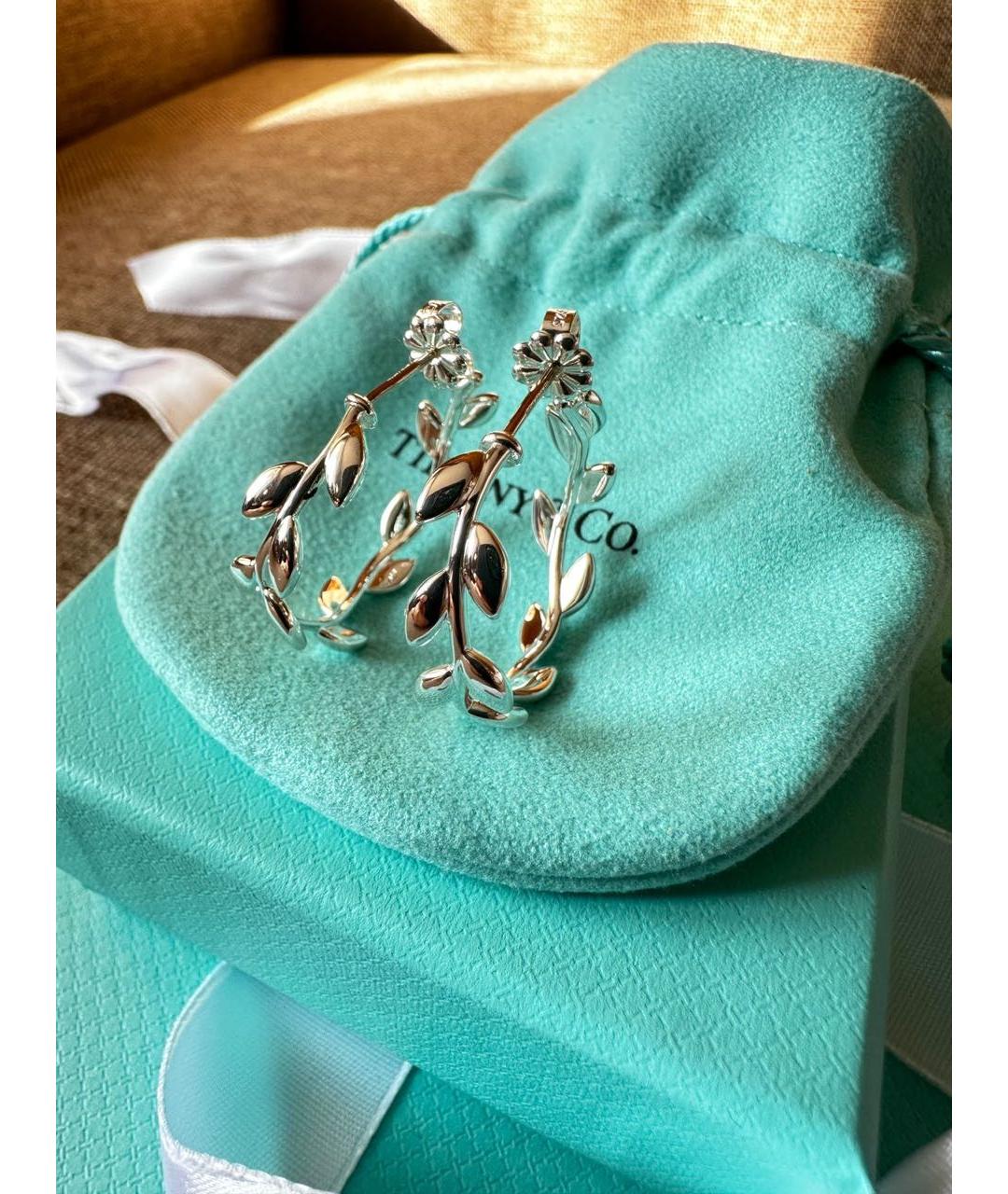 TIFFANY&CO Серебряные серебряные серьги, фото 3