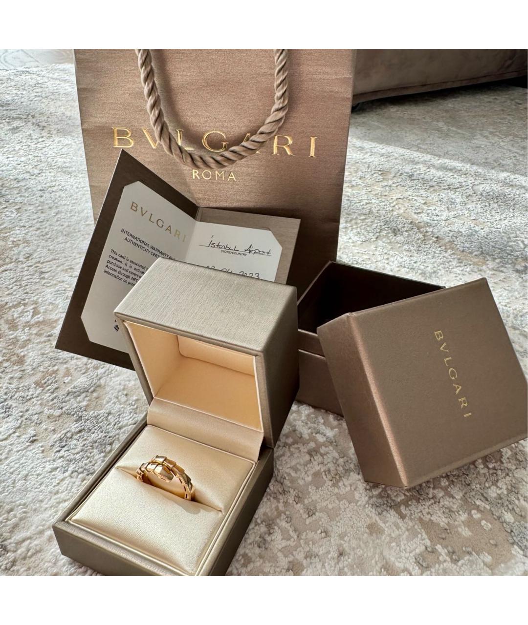 BVLGARI Золотое кольцо из розового золота, фото 6