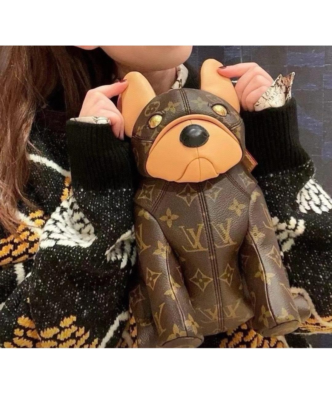 LOUIS VUITTON Коричневая сумка с короткими ручками, фото 5