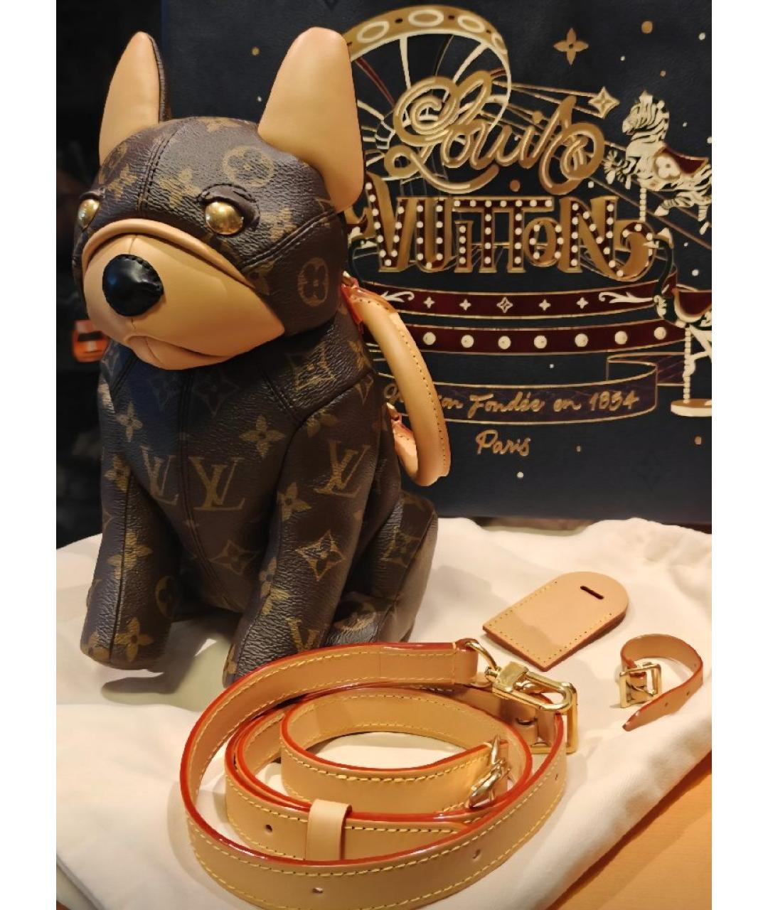 LOUIS VUITTON Коричневая сумка с короткими ручками, фото 4