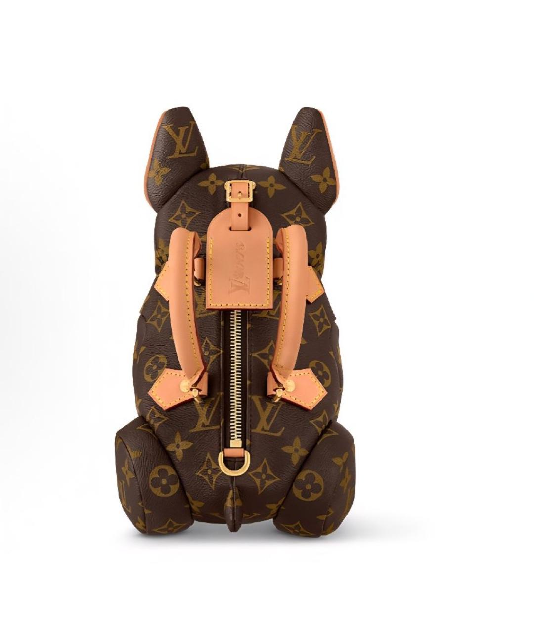 LOUIS VUITTON Коричневая сумка с короткими ручками, фото 3