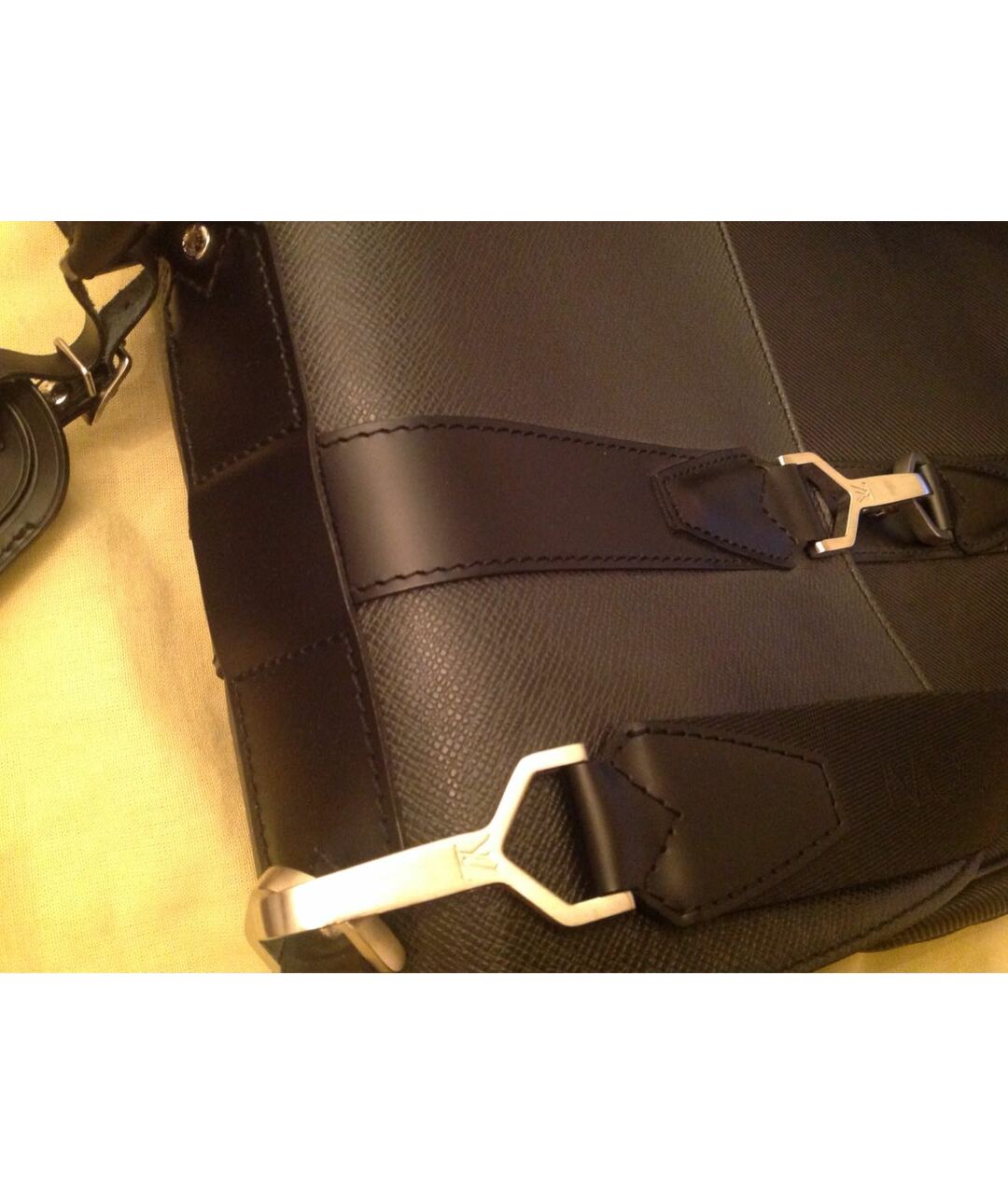 LOUIS VUITTON PRE-OWNED Черный кожаный чемодан, фото 5