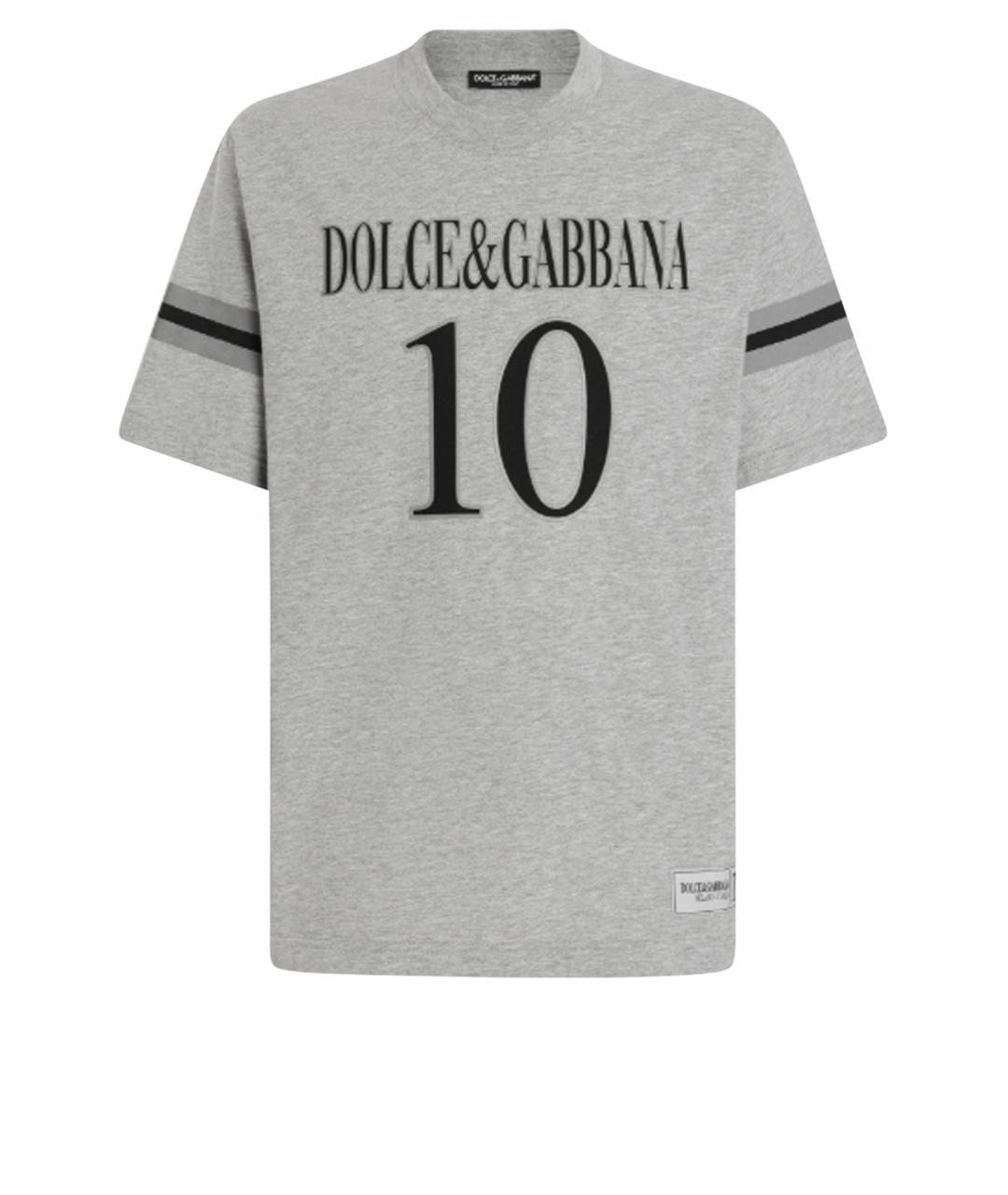 DOLCE&GABBANA Серая футболка, фото 1