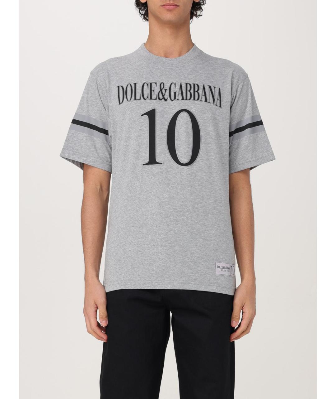 DOLCE&GABBANA Серая футболка, фото 2
