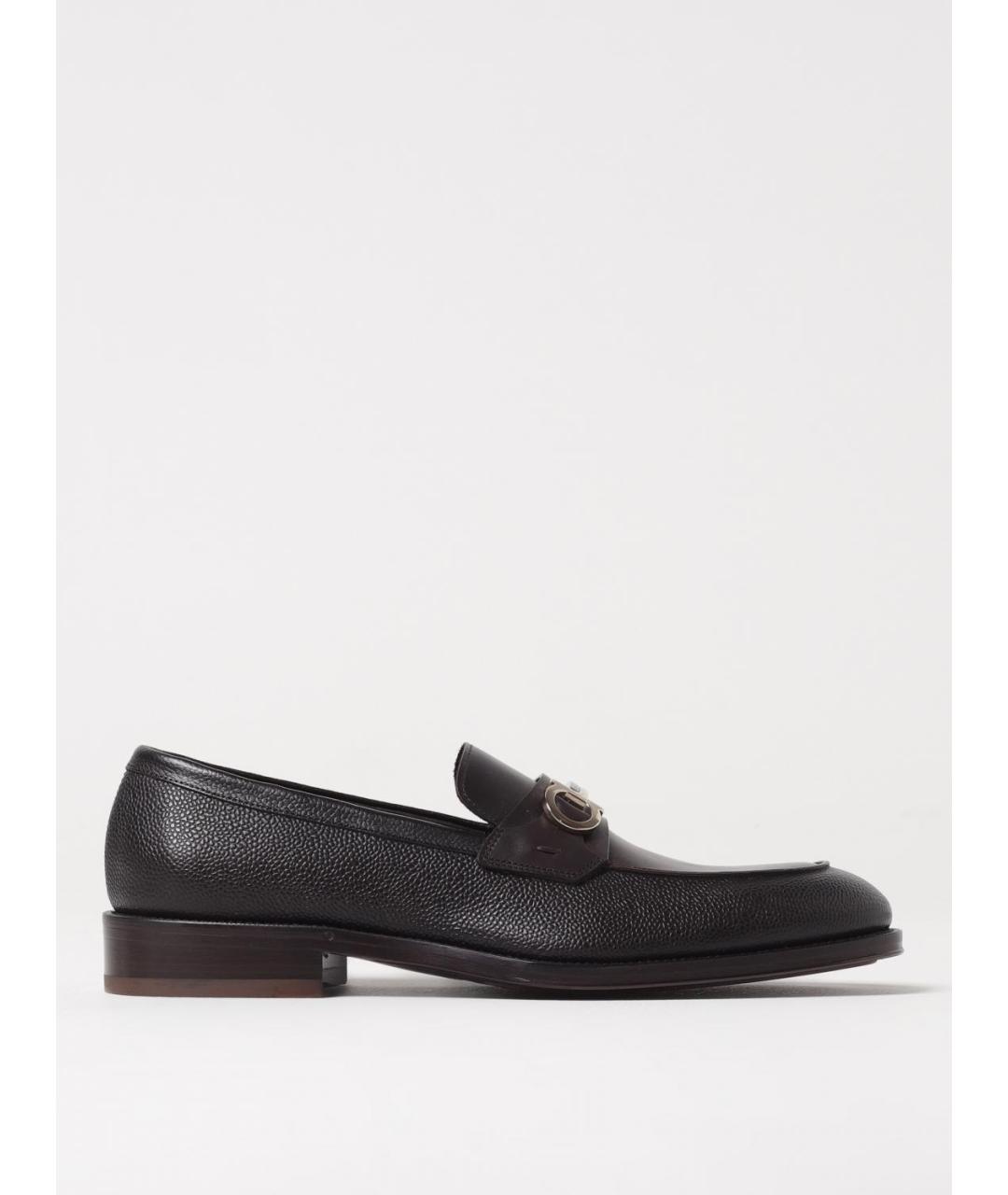 FERRAGAMO Коричневые лоферы, фото 5