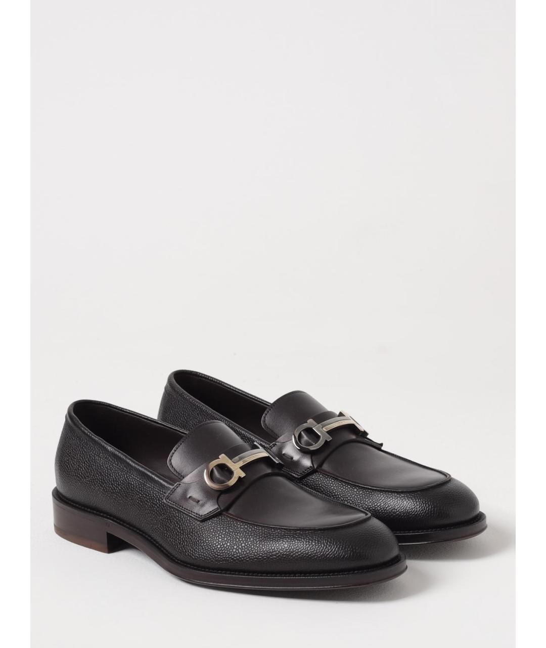 FERRAGAMO Коричневые лоферы, фото 2