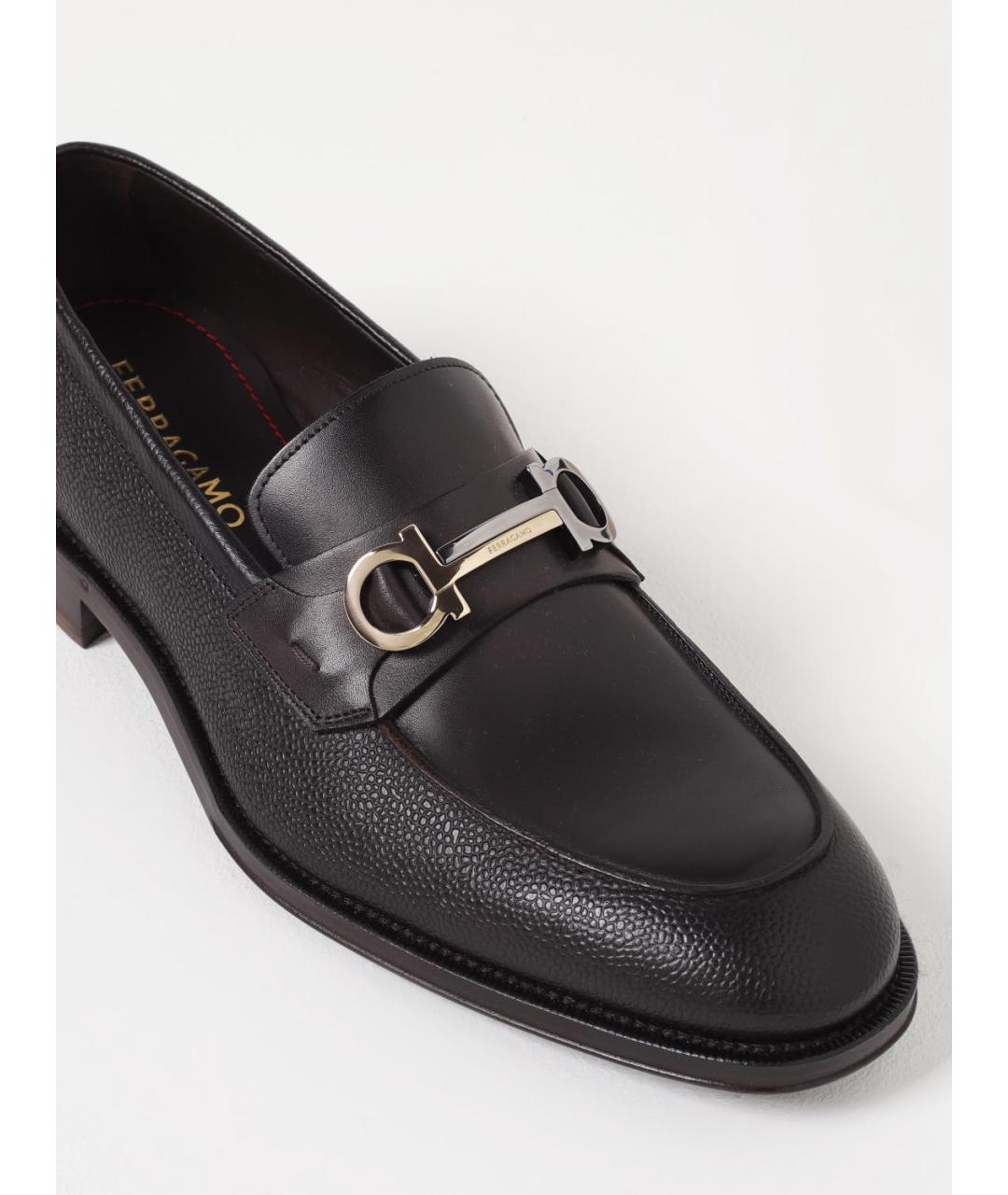 FERRAGAMO Коричневые лоферы, фото 4