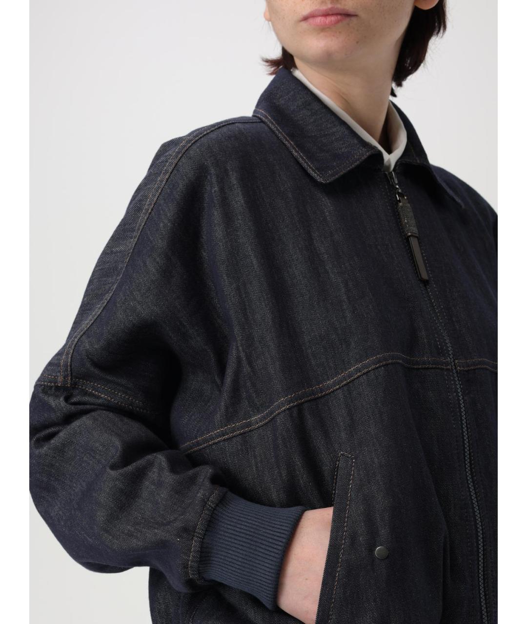 BRUNELLO CUCINELLI Темно-синяя куртка, фото 6