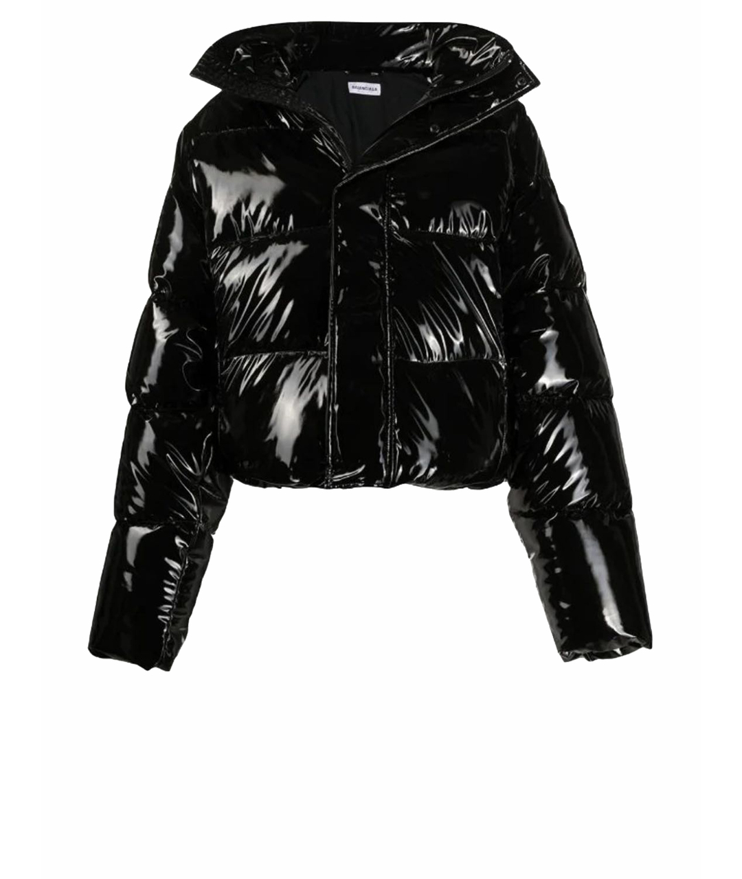 BALENCIAGA Черная полиуретановая куртка, фото 1