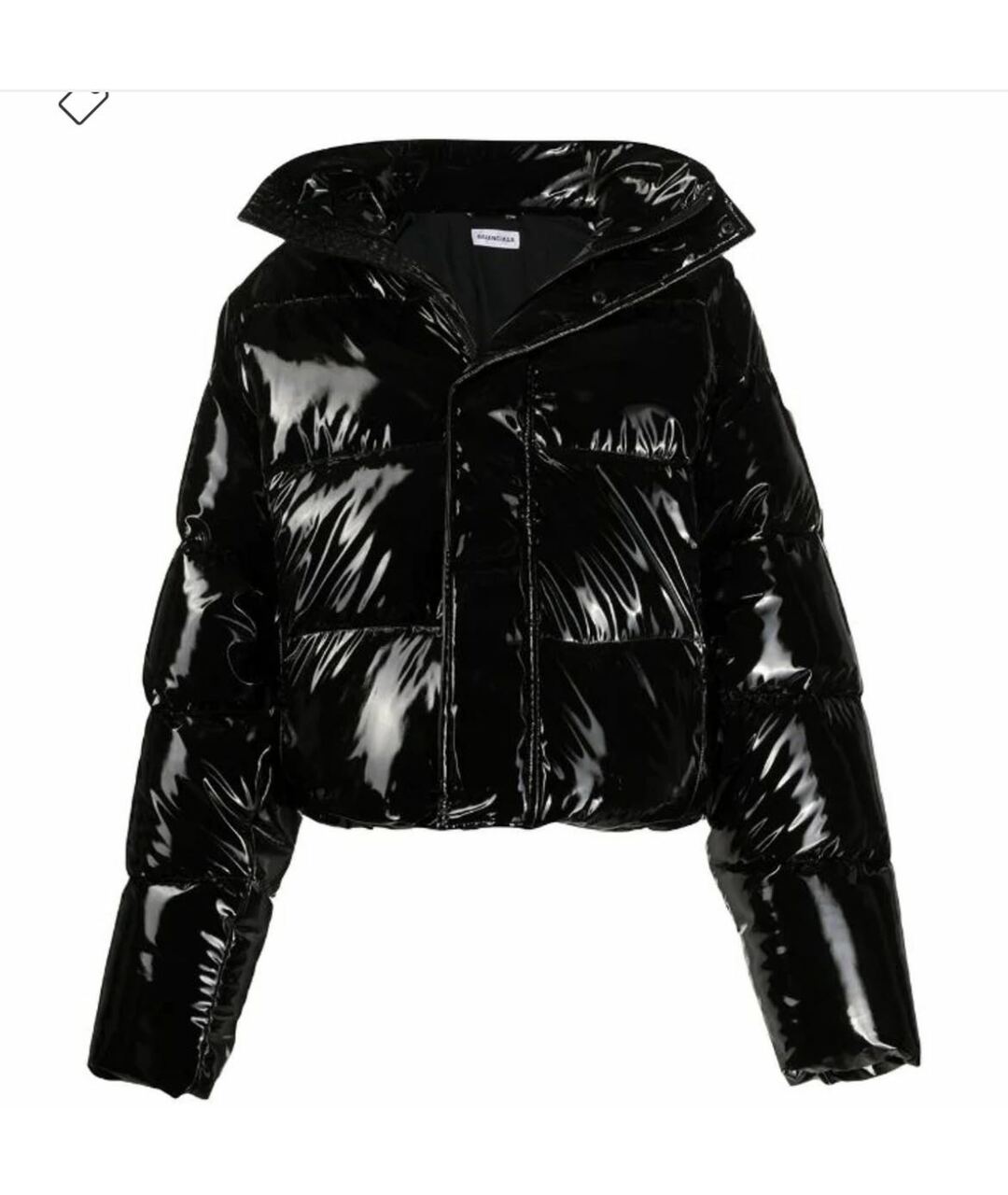 BALENCIAGA Черная полиуретановая куртка, фото 3