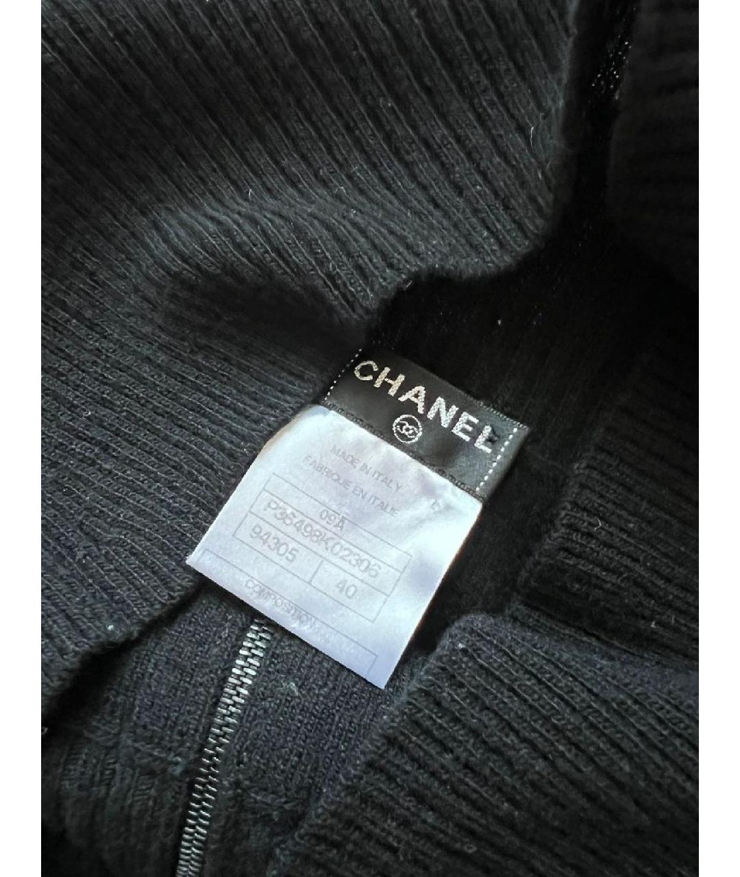 CHANEL Черная шерстяная юбка миди, фото 7