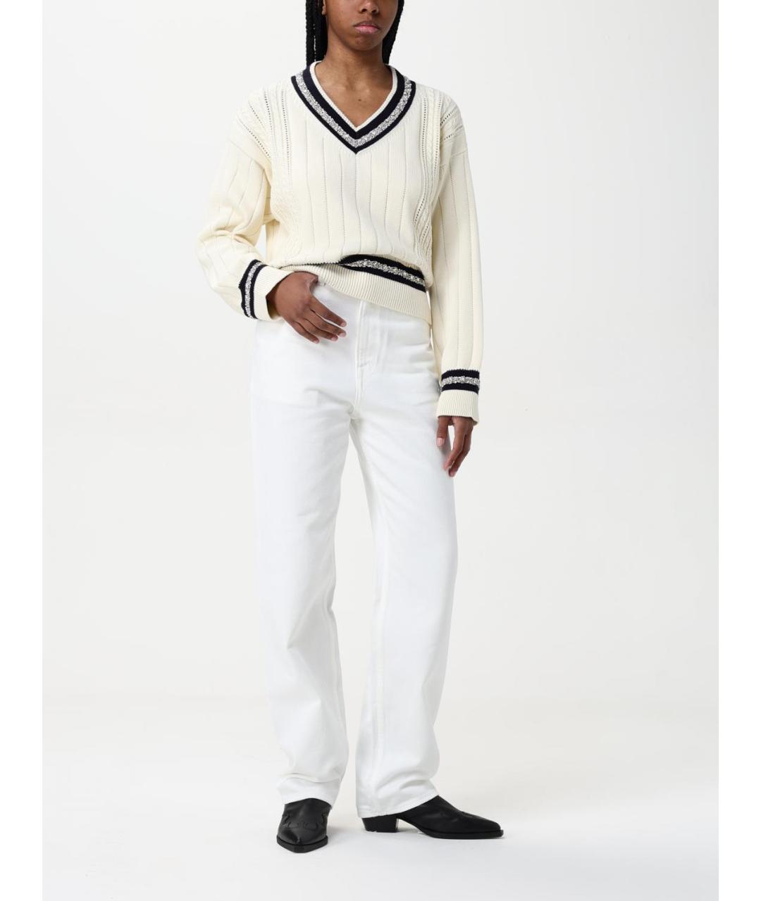 GOLDEN GOOSE DELUXE BRAND Белый джемпер / свитер, фото 2