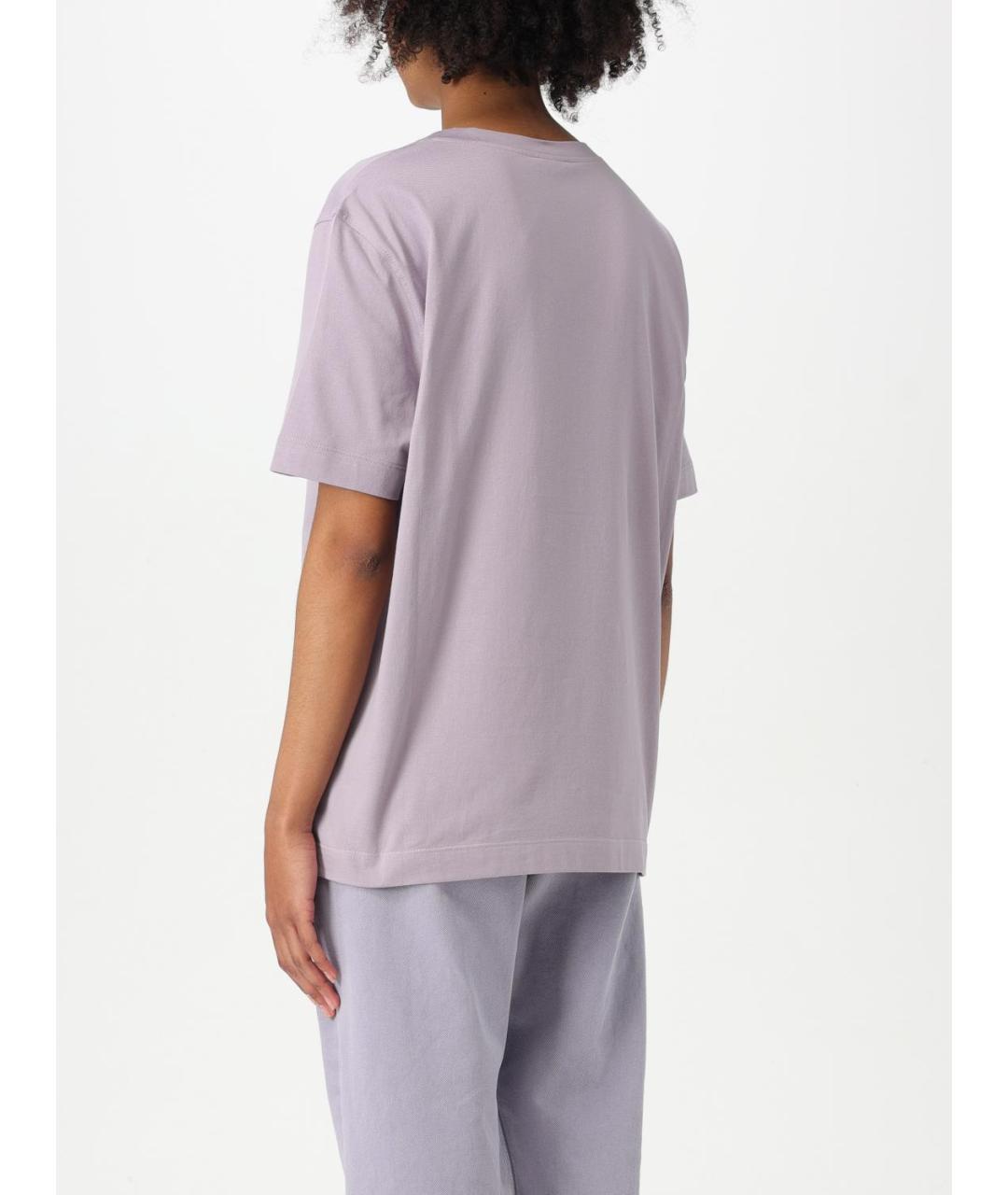 BRUNELLO CUCINELLI Фиолетовая футболка, фото 4