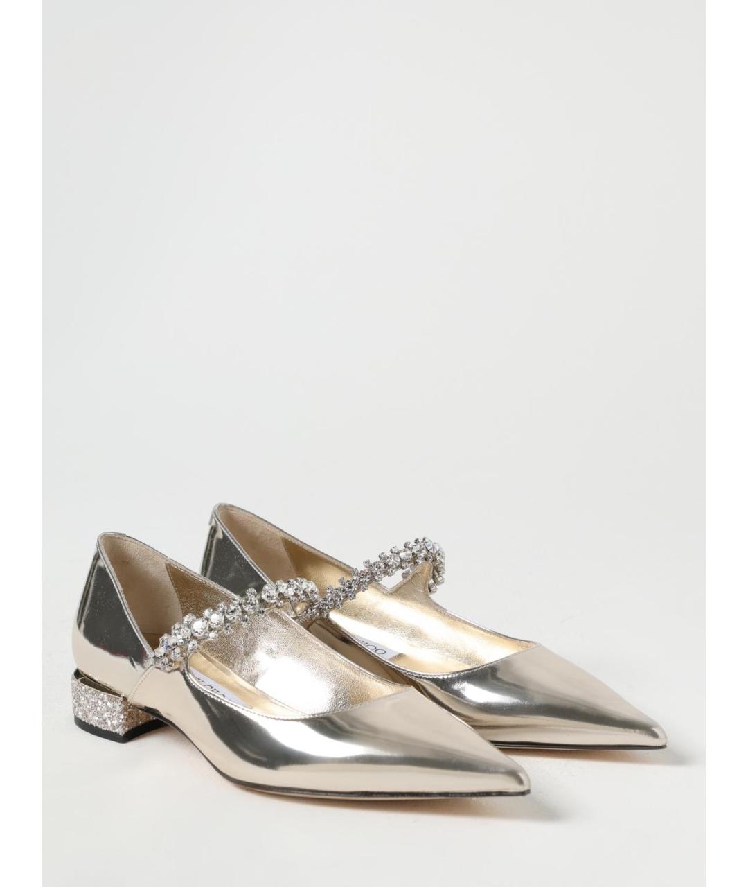 JIMMY CHOO Золотые туфли, фото 2