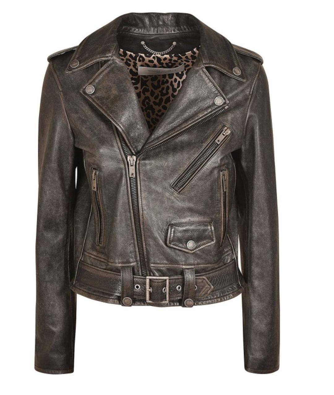 GOLDEN GOOSE DELUXE BRAND Черная кожаная куртка, фото 1