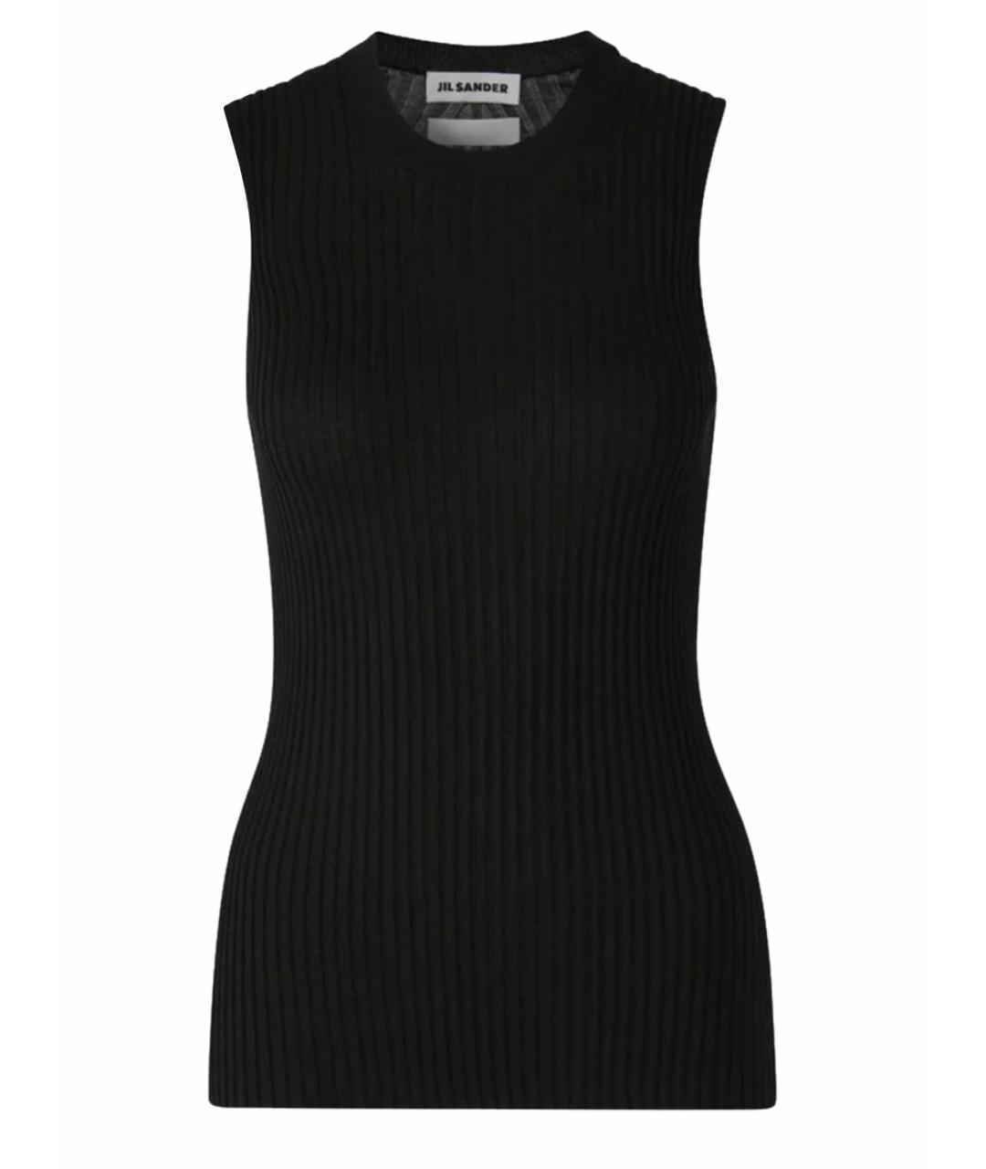 JIL SANDER Черная майка, фото 1