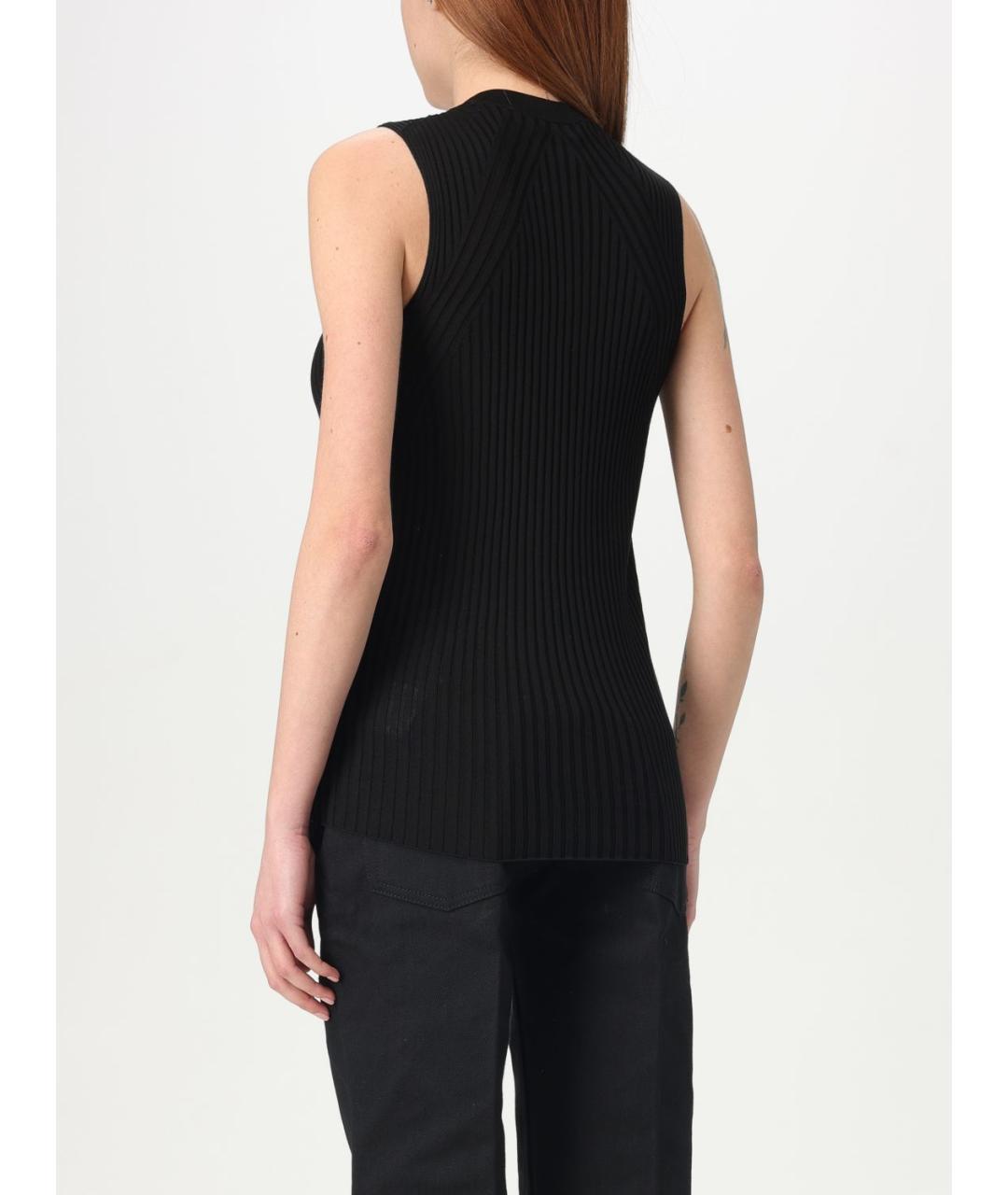 JIL SANDER Черная майка, фото 4