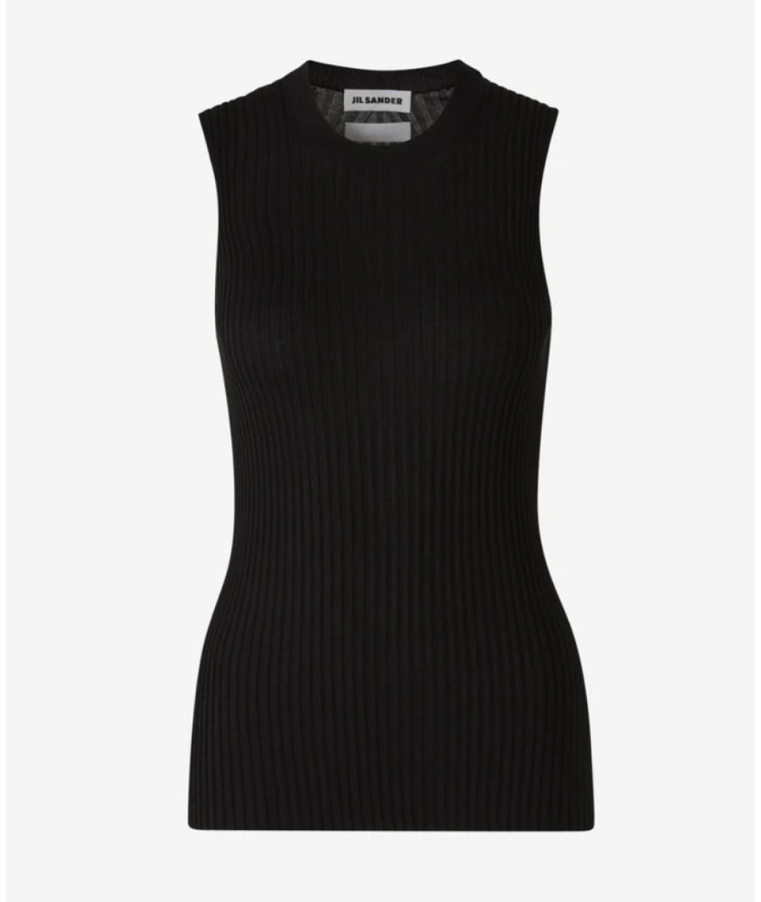 JIL SANDER Черная майка, фото 7