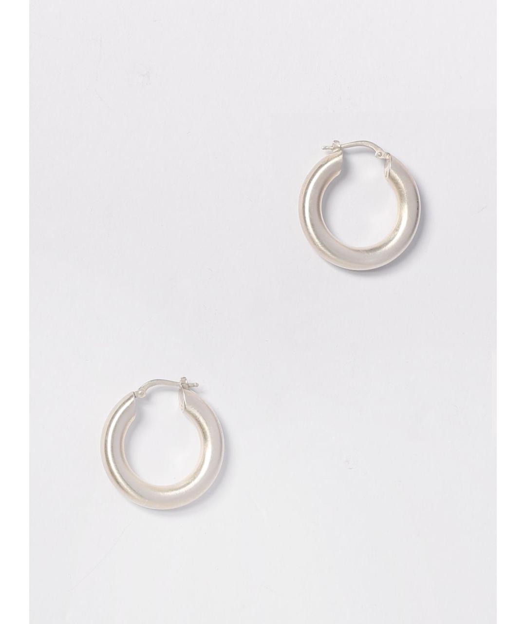 JIL SANDER Серебряные металлические серьги, фото 4