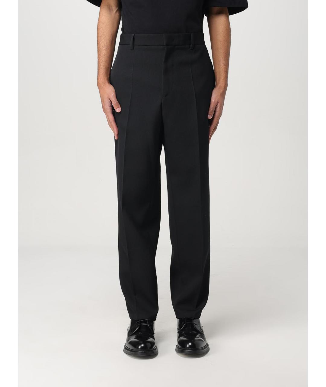 JIL SANDER Черные повседневные брюки, фото 2