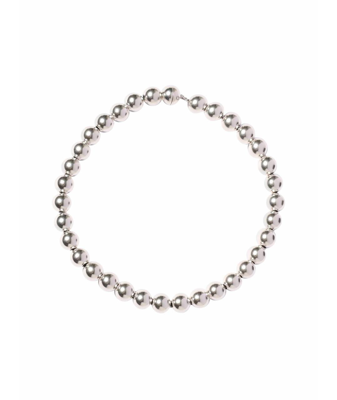 JIL SANDER Серебряное металлическое колье, фото 1