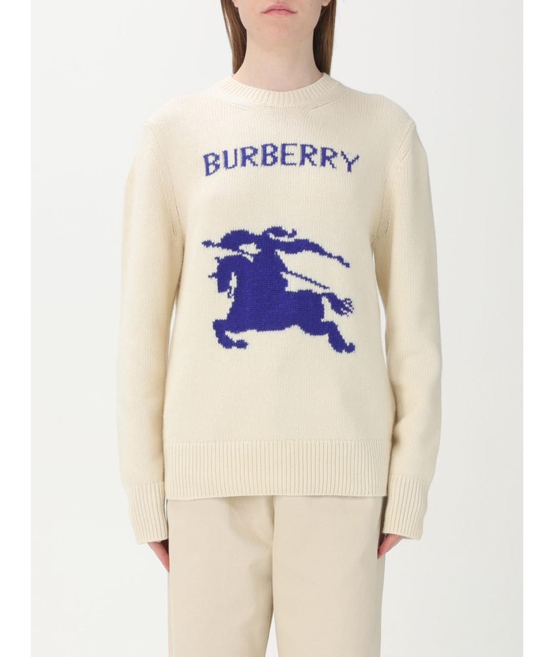 BURBERRY Белый джемпер / свитер, фото 2
