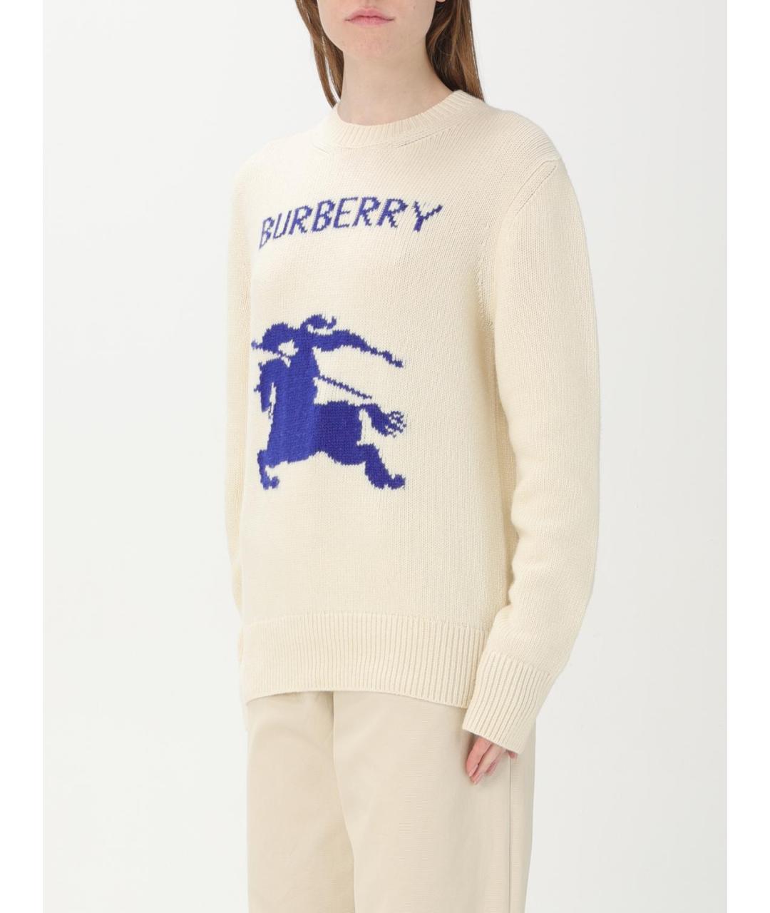 BURBERRY Белый джемпер / свитер, фото 5