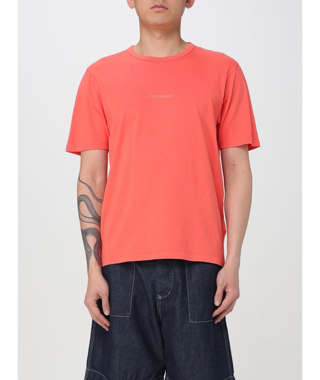 CP COMPANY Коралловая футболка, фото 2
