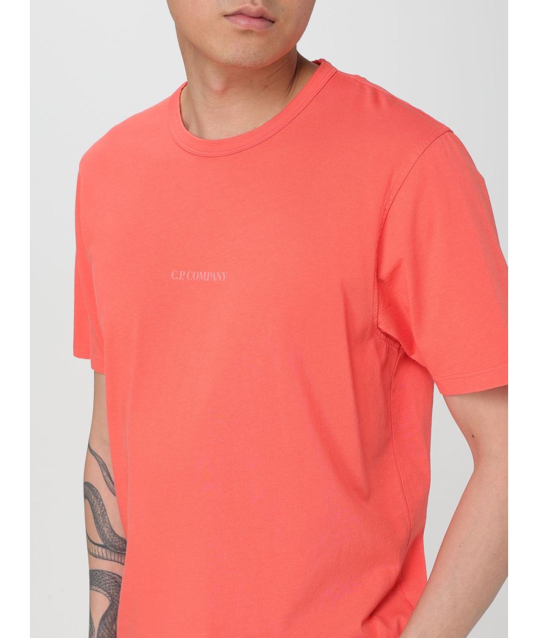 CP COMPANY Коралловая футболка, фото 4